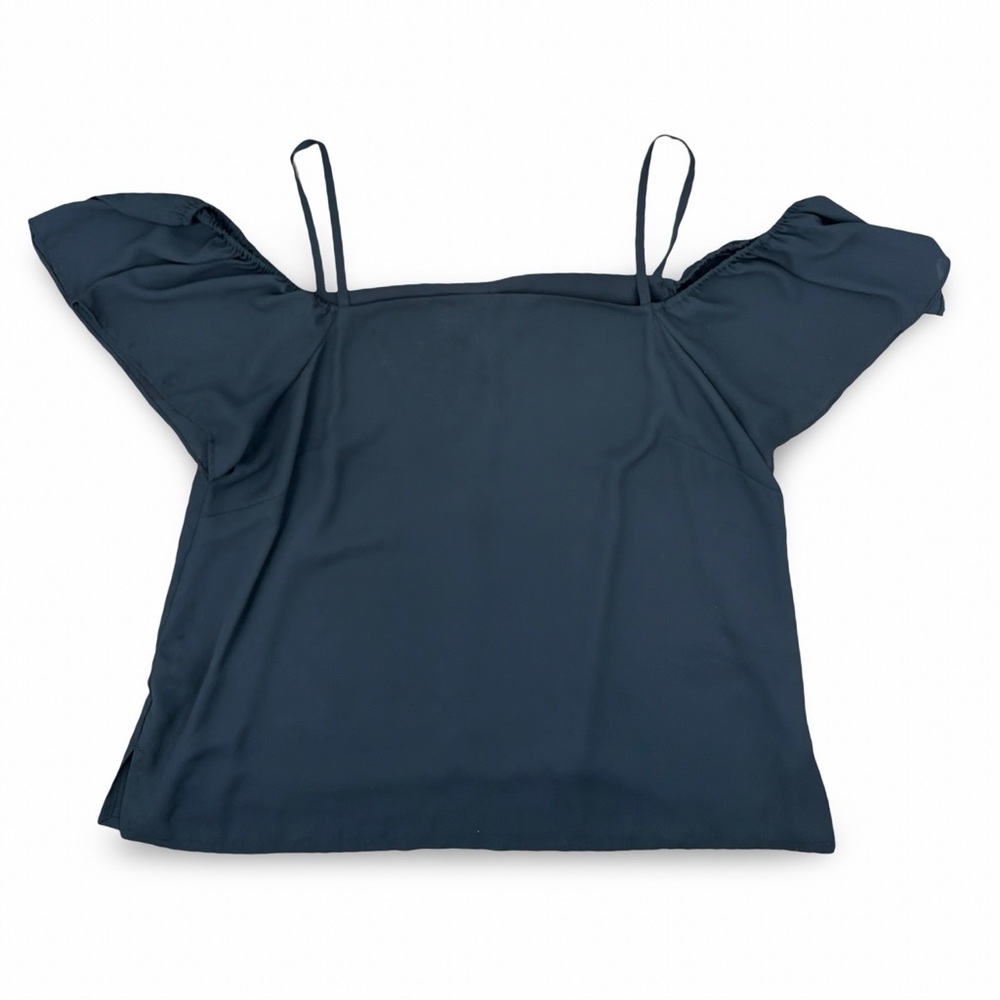 LOFT Plus Black Off Shoulder Polyester Top Size 18